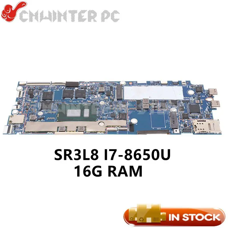 NOKOTION For Lenovo Thinkpad X1 Tablet Evo Motherboard 01AW876 DMX3A NM-B271 SR3L8 I7-8650U CPU UHD 620 16G RAM