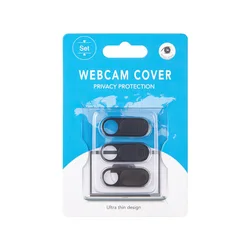 Ultra Thin Webcam Cover Slide - Privacy Protector for Laptops, Tablets, and Smartphones (Black)
