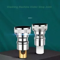 Washing Machine Faucet Water Stop valve joint 1/2" 3/4" Anti Falling Automatic Check Valve All brass /plastic Inner Core 1