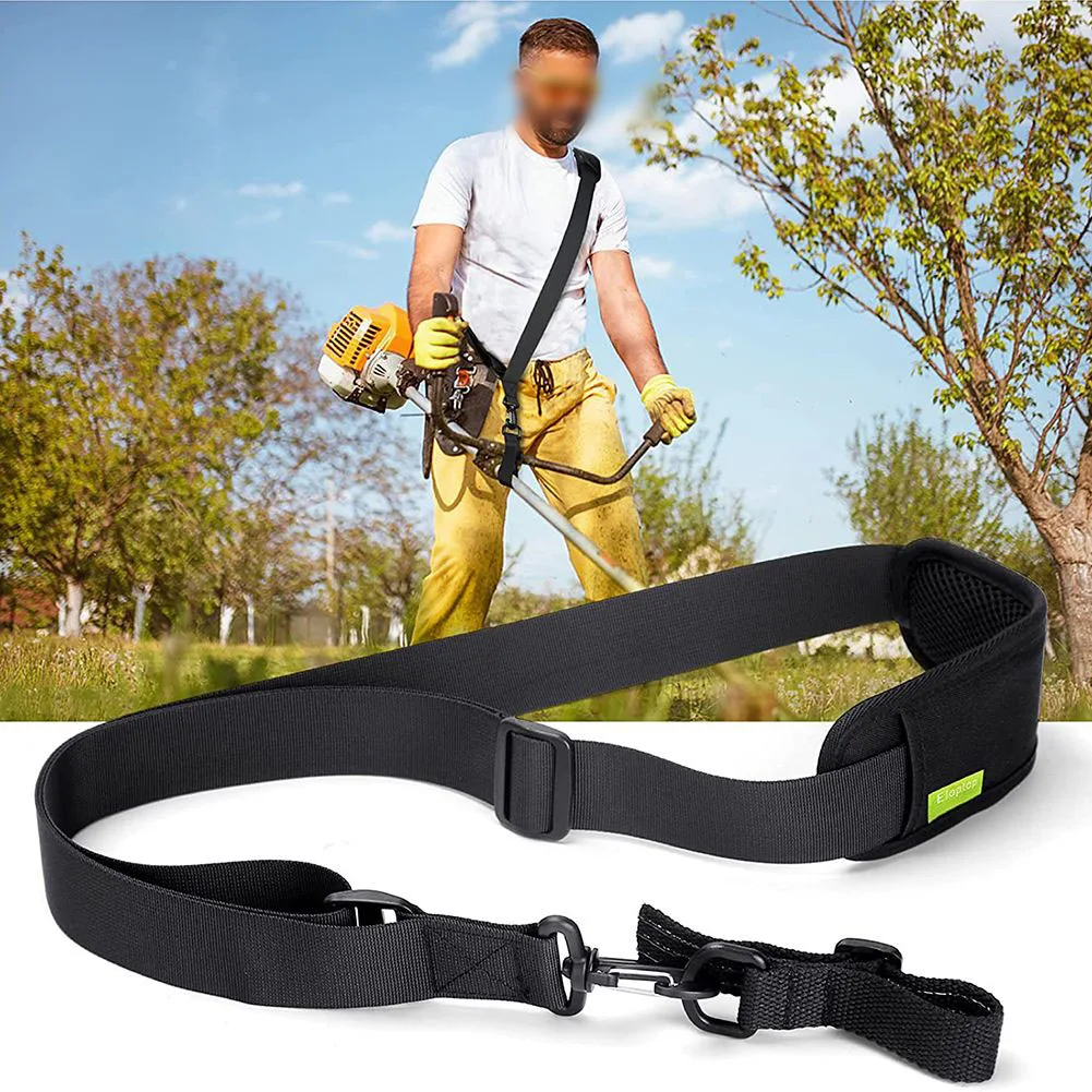 

Strimmer Padded Belt Shoulder Strap Harness For Brush Cutter Trimmer Lawn Mowers With Fixed Clip Adjusted Strap Garden Power Too