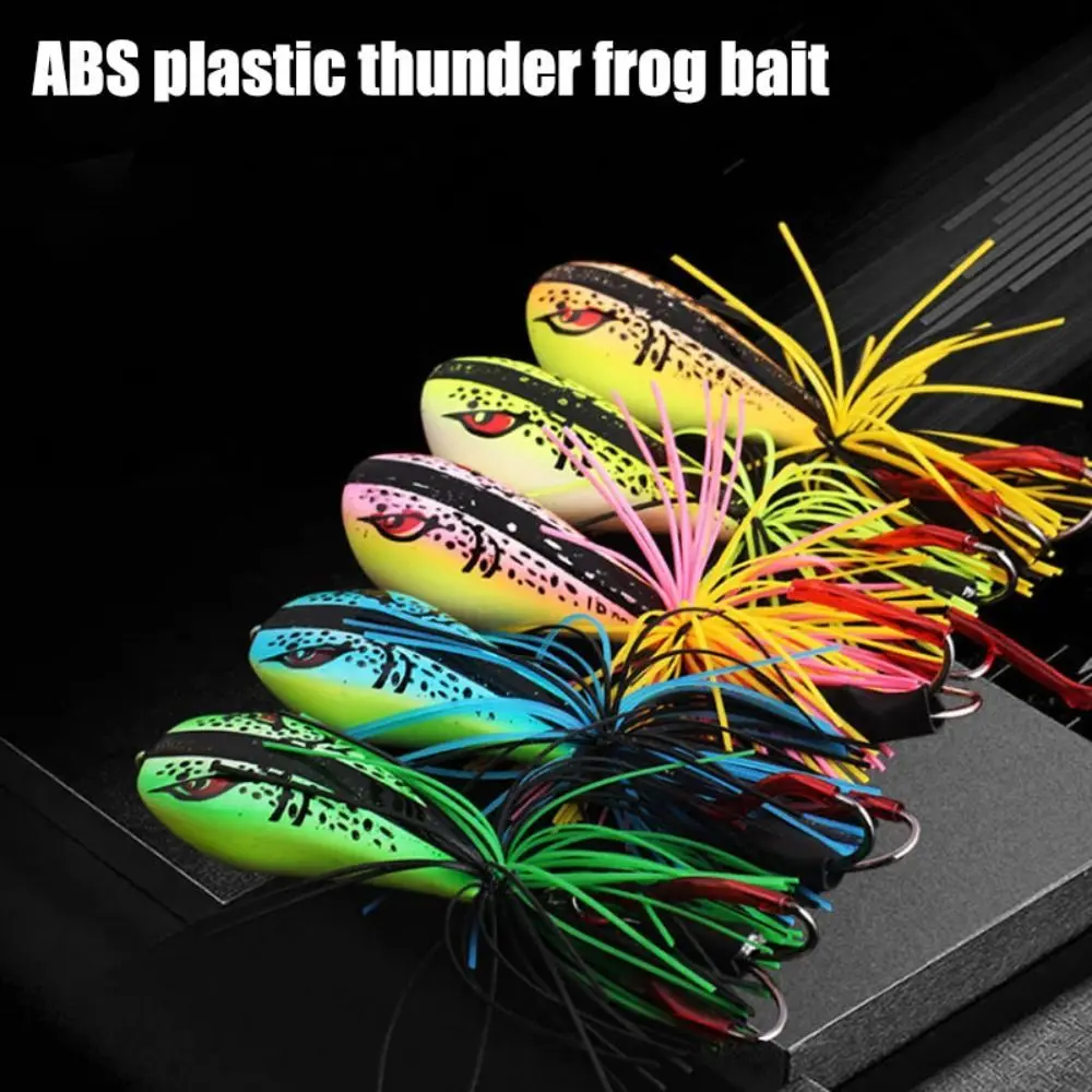Mini Jump Frog Bait Fishing Gear Realistico Silicone Frog Lure Wobbler Jigging Thunder Frog Bait Rock Fishing