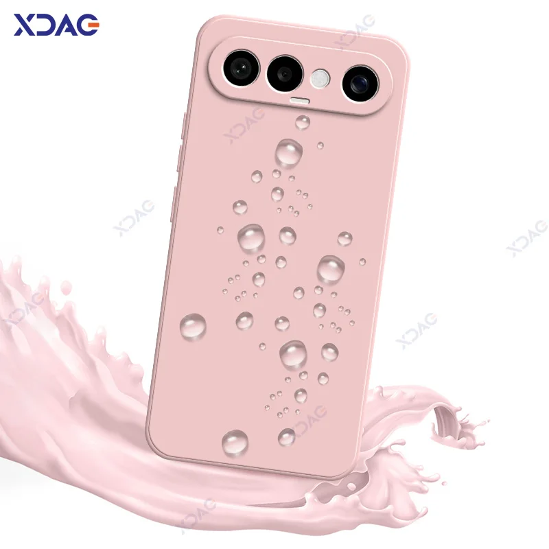Luxury Dual Liner Protective Shockproof Phone Case - Square Liquid Silicone Cover