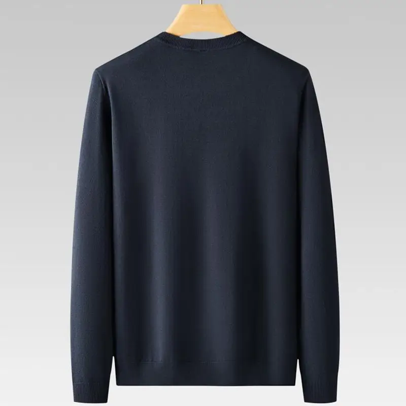 8XL 7XL 6XL 2023 New Fall Winter High End Cashmere Sweater Men Long Sleeve O-Neck Mens Pullover Sweaters Keep Warm Pull Homme 6