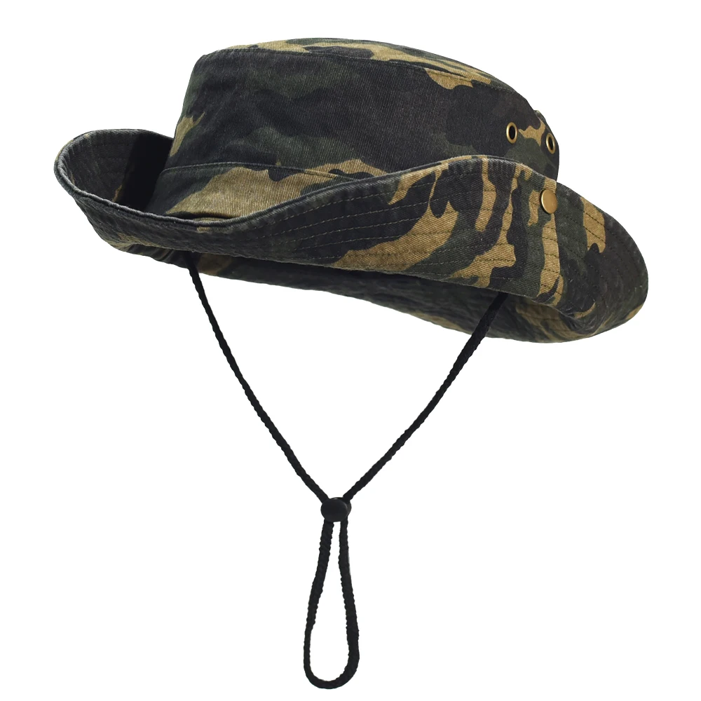Sombrero Pescador Ala Ancha Verano Sombrero Pescador Hombre Verano - Ala Ancha Con Malla Transpirable - Protección Solar Sombrero Cubo Boonie Poliéster