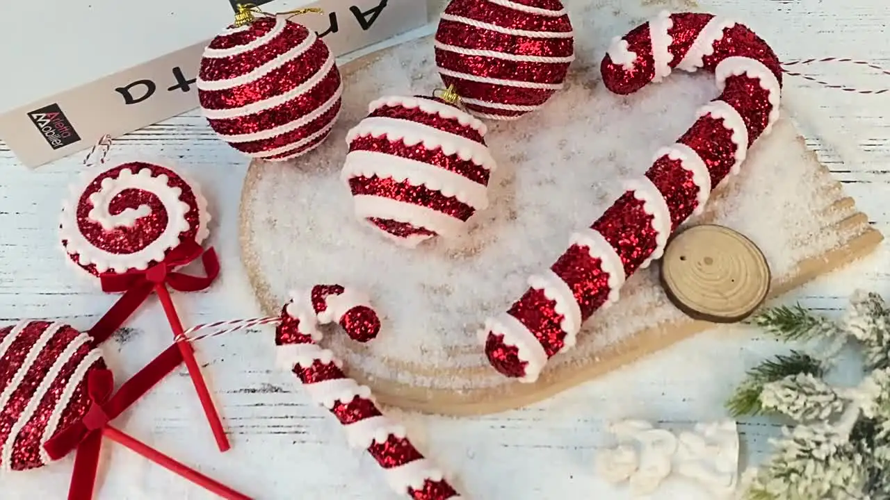 6 Decorazioni Natalizie LANGXUN Candy Land A Forma Di Lecca Lecca - 25 Cm Per Albero E Casa - 6