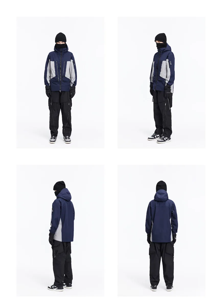 Reindee Lusion 22FW Functional outdoor waterproof ski jumpsuit 3L composite fabric fidlock buckles techwear gorpcore