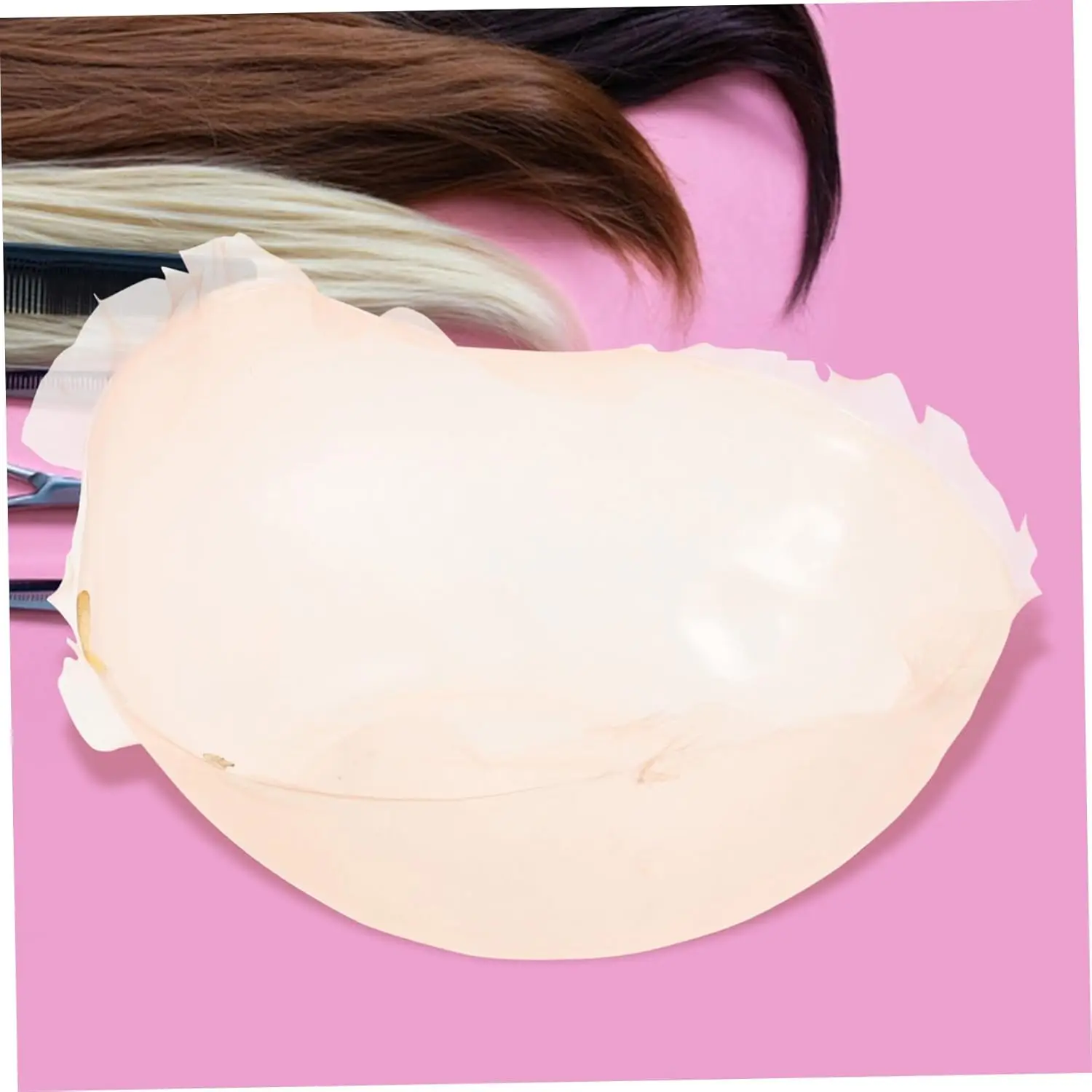 여성에게 적합한 DIY 가발 제작용 사실적인 두피 가발 캡 헤어 메쉬 라이너