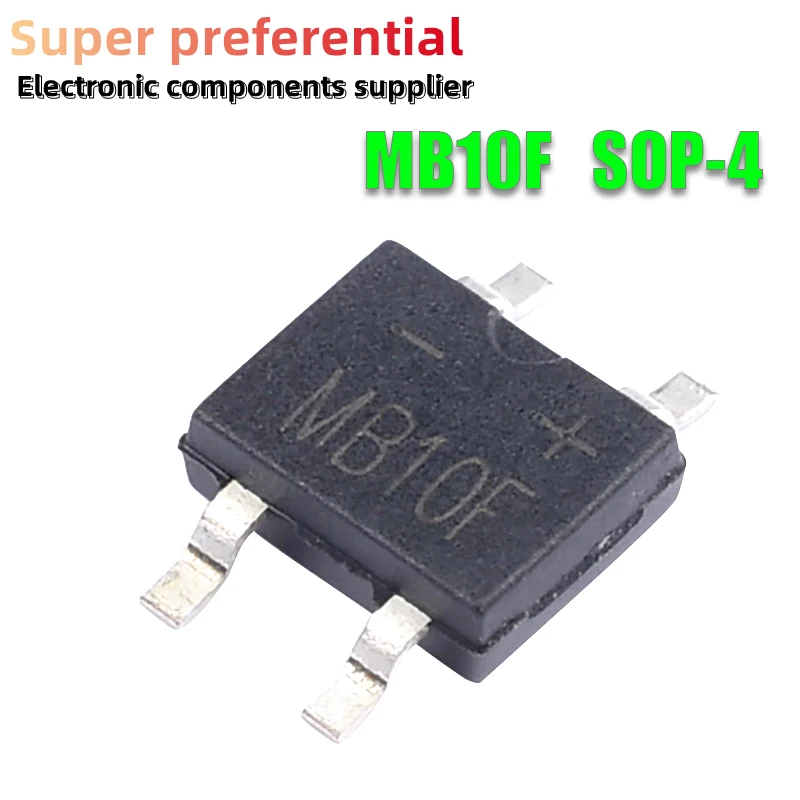 20pcs MB10F MB10 SOP4 1A 1000V SMD Bridge Stack Rectifier AliExpress