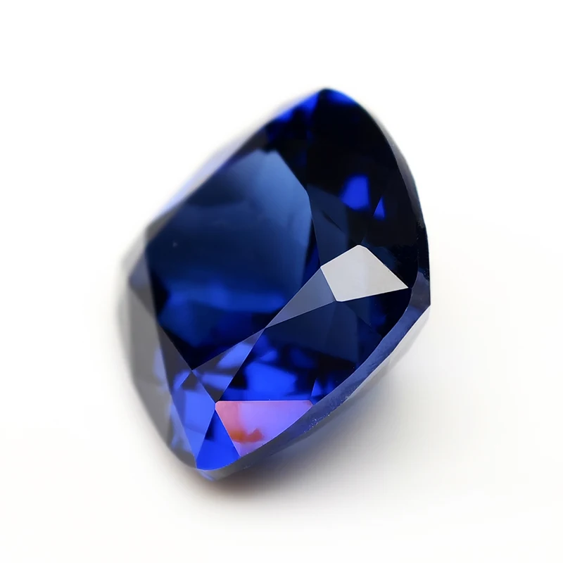 Top Royal Blue Lab Grown Sapphire Gemstone SQ Cushion Shape Synthetic Sapphire Gems Loose Stone With AGL Certificate
