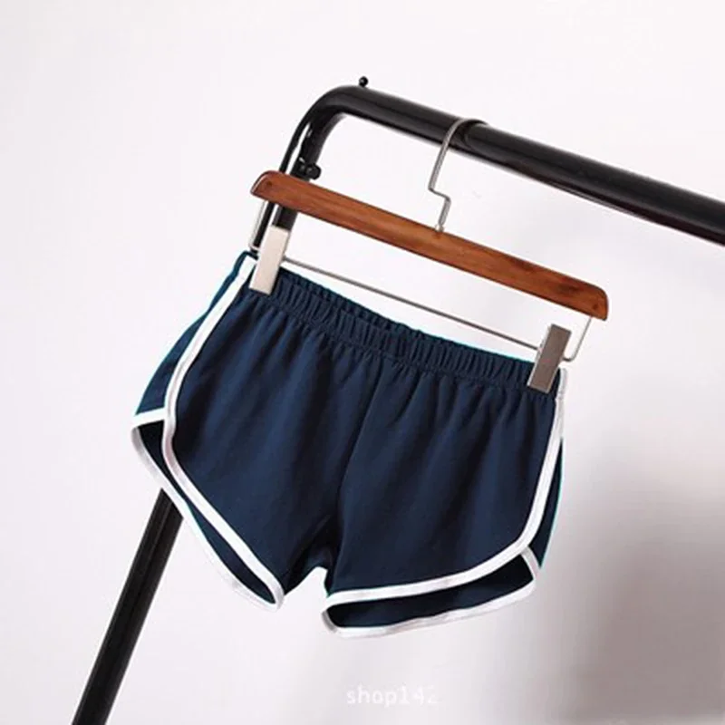 Exercise Gym Shorts Women Candy Color Skinny Shorts Casual Lady Elastic Waist Beach Short Pants Black Training Women exercise shorts