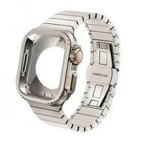 Boîtier + bracelet pour Apple Watch Band 10 42 46mm Ultra 2 49mm 9 8 7 6 SE 5, coque de protection en acier et métal, mise à niveau Iwatch 49mm 45mm 44mm 1