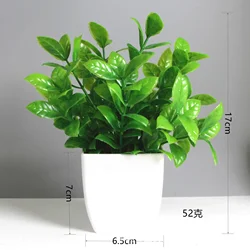 Elegant Faux Eucalyptus Bonsai for Indoor & Outdoor Decor (D)