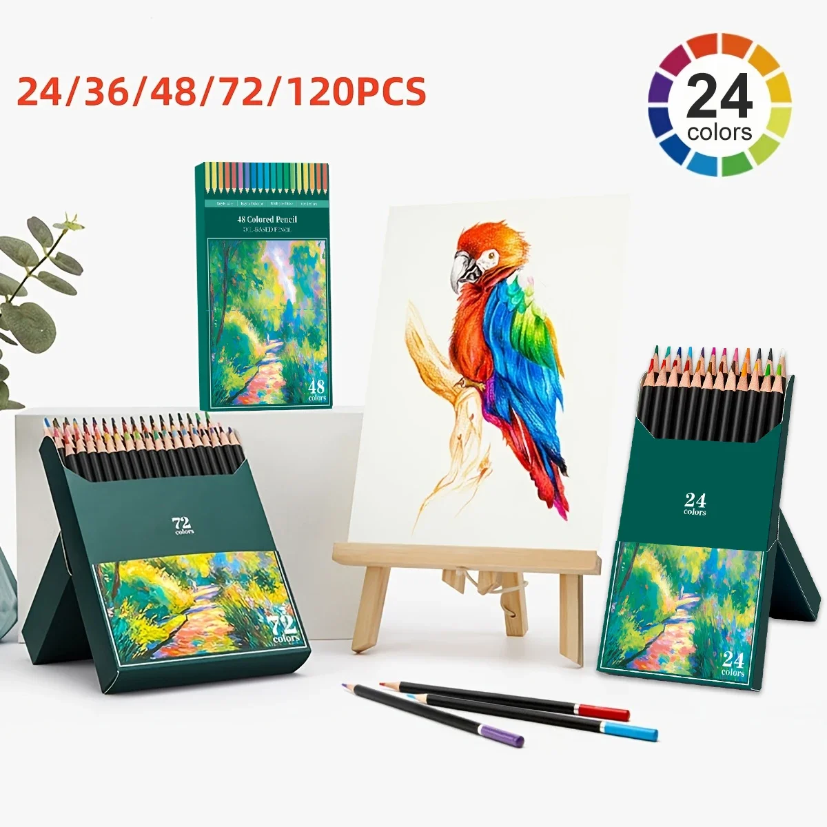 Vibrant Soft Core Colored Pencils for Creative Coloring and Drawing