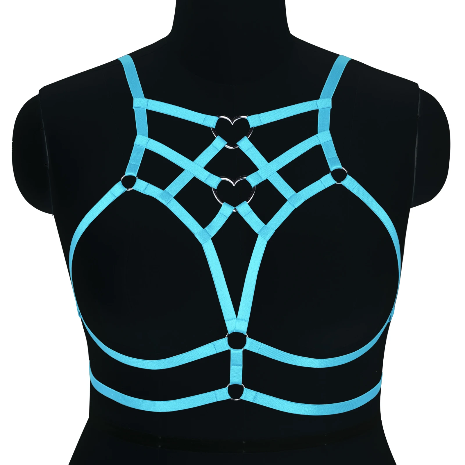  Plus Size Body Harness Bra Strap Tops Caged Hollow Out Frame  Lingerie Women Fashion Punk Carnival Clothing (Black): Clothing, Shoes &  Jewelry