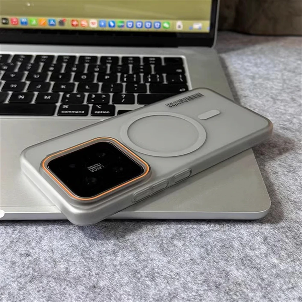 Ultra Thin Matte Translucent Barcode Phone Case with Magnetic Wireless Charging Capability