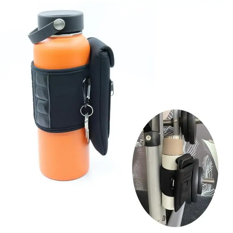 Magnetic Water Bottle Bag Portable Gym Bottle Pouch with Phone Holder Connect fitness equipment Essential fitness accessories 4
