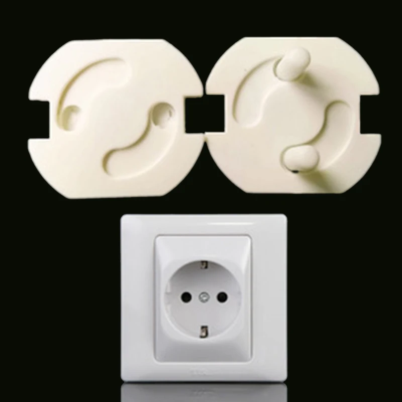 1/10pcs Electrical Outlet Protection Baby Child EU Power Socket Safety Guard Anti Electric Shock Plugs Protector Rotate Covers