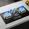 Household gas stove. For liquefied gas or embedded natural gas. Fierce fire. Dual-use. Stoves table. Kitchen hob. New. 1