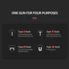 4 in 1 Nail Gun With 4000 Staples Tool Kit Staple Gun for Wood Fabric Stapler Home Repair DIY Tool Kit 4