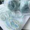 Sparkling Oil Painting Cake Thread 50g-Gradient Sparkling Mixed DIY Scarf, Bag, and Hairpin, Thick and Gorgeous Braided Thread 6