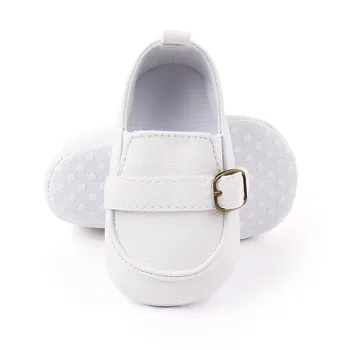 Christian Shoes Baby Boy Shoes 1 anno PU Leather Soft Cute mocassini Bebe Fashion White bapesfemmal Shoes scarpe da battesimo per ragazze 1