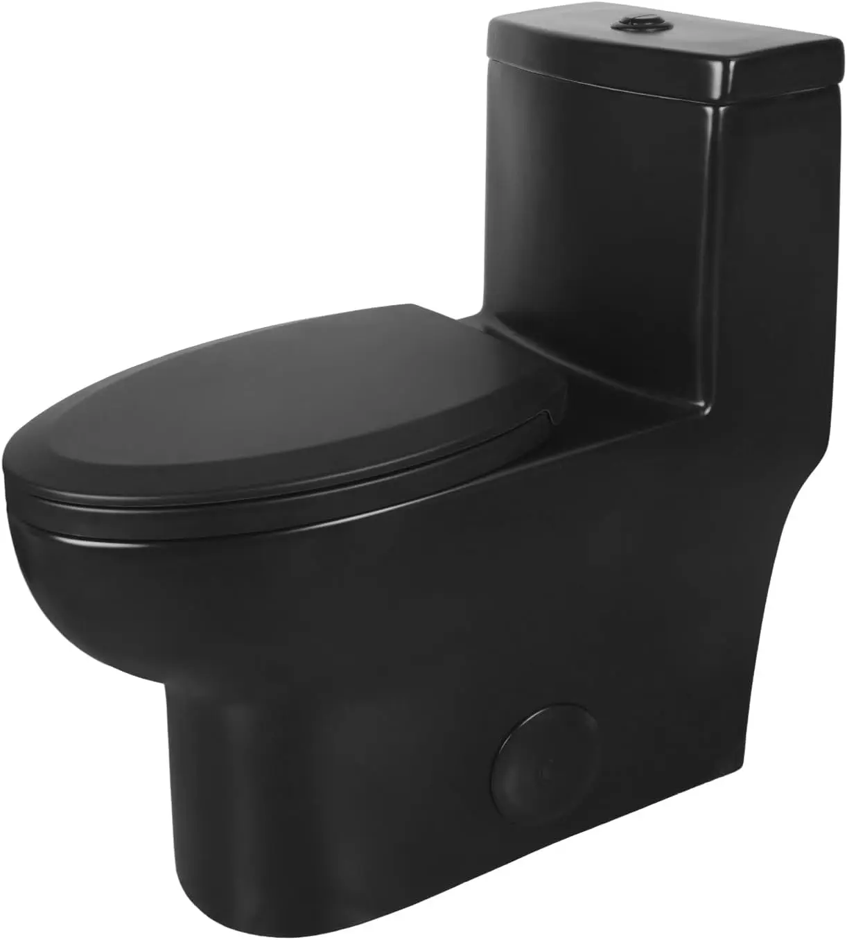Elongated One Piece Toilet Dual Flush Toilet with Comfortable Seat Height Powerful Quiet Modern Standard Toilet for Bathroom 2