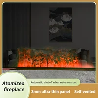 Smart Home 3D Fireplace Water Steam Humidifier LED Decorative Flame TV Wall  Vapour Electric Fireplace 2
