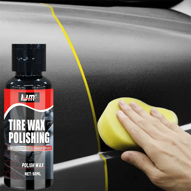 Durable Gloss Enhancer Kit for Car Plastics - Suitable for Leather, Plastic, and Rubber Surfaces. Enhances Texture and Protects 4