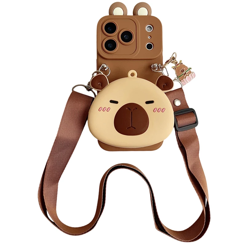 Capybara Wallet Case with Accessories