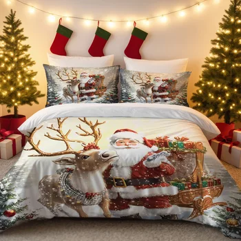 Santa Claus Christmas Bedding Set 1
