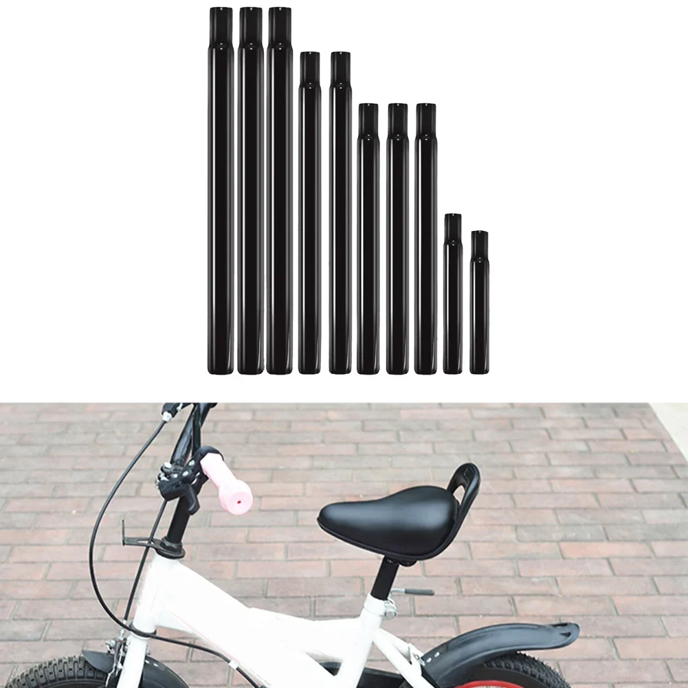 X AUTOHAUX Bike Seatpost 33.9mm 500mm Length Damper Seat Post For Mountain Bike Road Bike Fixed Gear Silver Tone