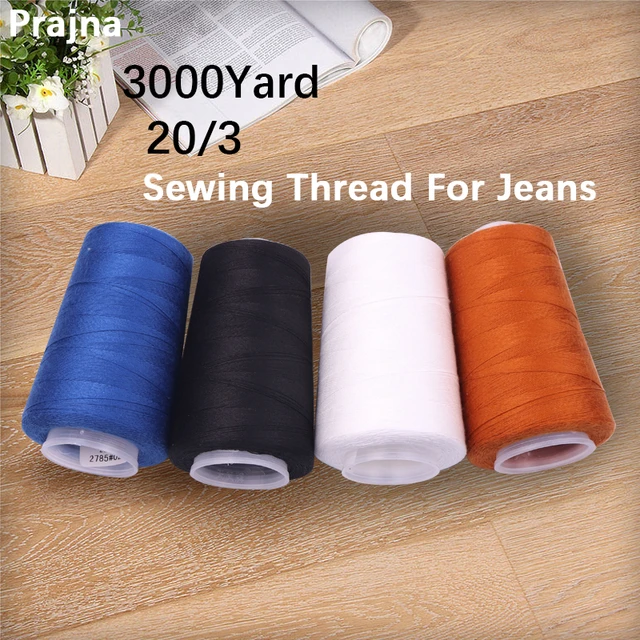 3000Yds/Spool Cotton White Sewing Machine Thread 40S/2 For All Purpose -  AliExpress