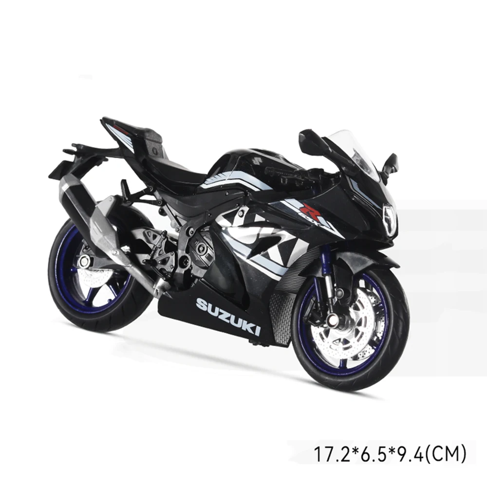 1:12 Scale Suzuki Motorcycle Model Toy with Shock Absorption - Cross-Country Motorbike Hobby Ornament