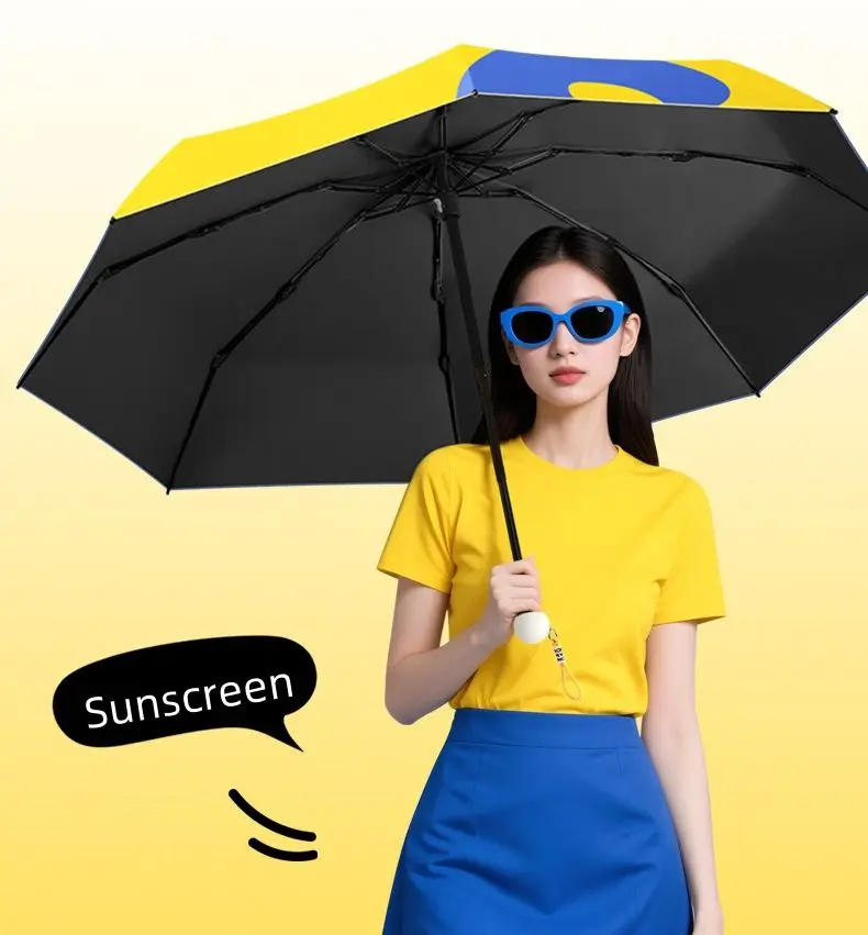 Five Fold Umbrella Hand Opened Sun Protection UV Resistant Korean Women Personalized Creative Trend Mini Pocket Umbrella