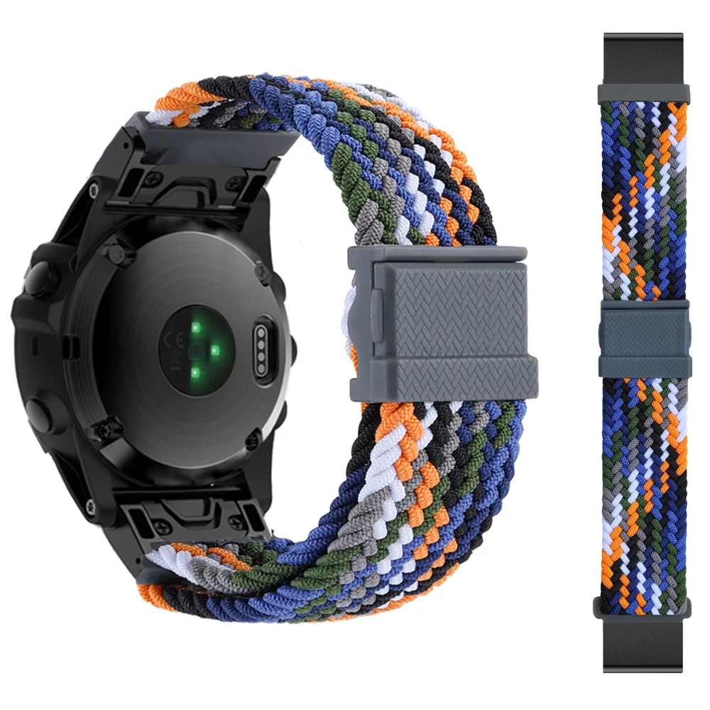 Nylon Quick Release Hook and Loop Watch Band, 26mm/22mm