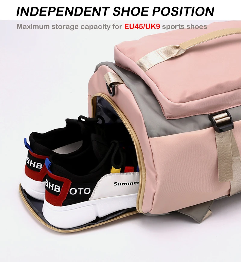 Large Capacity Travel Bag Multifunctional Wet and Dry Separation Gym Bag Out Swimsuit Swim Trunks Storage Beach Bag