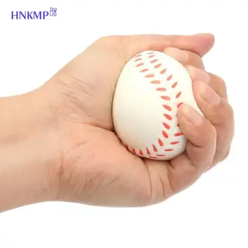 마사지 야구 스타일 스트레스 해소 볼 1 개, 야구 손 손목 운동, 스트레스 해소 휴식 스퀴즈 소프트 폼 볼