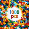 1000 pieces of building blocks city DIY creative building blocks compatible building blocks large base plate educational childre 2