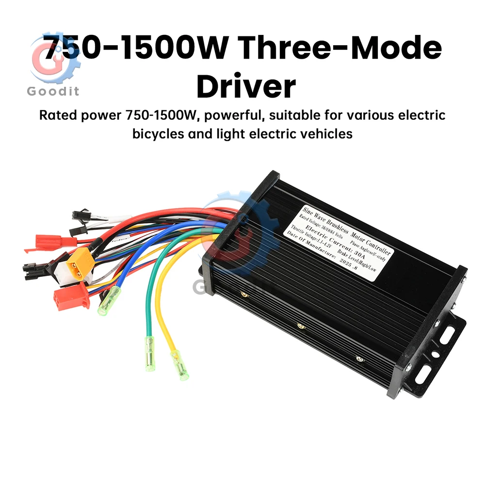 1500W 36V/48V/64V E-Bike Controller Display LCD a onda sinusoidale per S866 SW900 890 V888 Kit motore brushless per scooter Ebike impermeabile