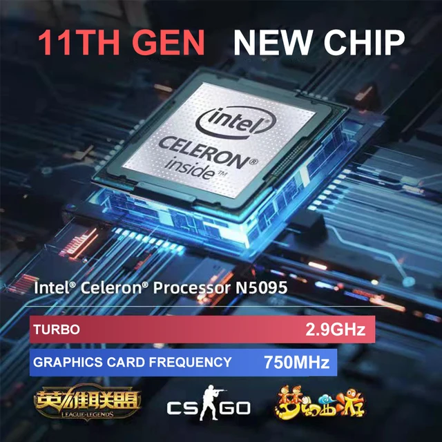 Big discount Notebook Windows 10 11 Ram 16GB Rom 256GB 512GB 1TB 2TB SSD Computer 2.4G/5.0G Wifi Bluetooth Intel N5095 Laptop 6