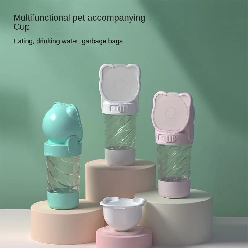 

Товары для домашних животных Amazon, портативный наружный дорожный бокал для воды для домашних животных