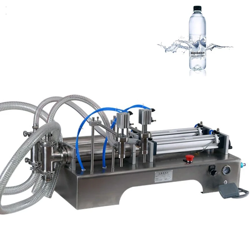 

100-1000ML Electrical Filling Machine Double Head Horizontal Pouch Beverage Oil Filler Water Liquid Filling Machine