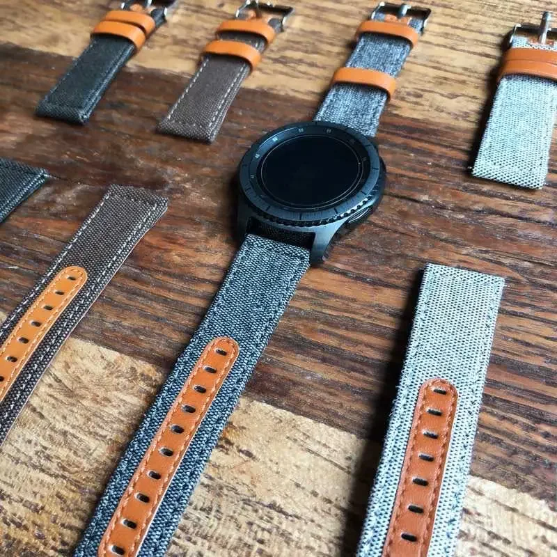 20mm 22mm Leather Strap For Samsung Watch 6 5 4 3/Huawei Watch 4-3 GT3 Sports Bracelet Band For Amazfit GTR4/GTS4 Stratos Correa