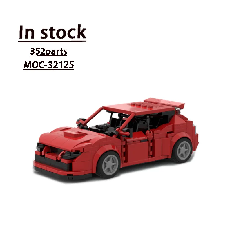 Moc-32125 Small Supercar Assembly Stitching Building Block Modello 352 Building Block Parts Kids Birthday Building Block Toy
