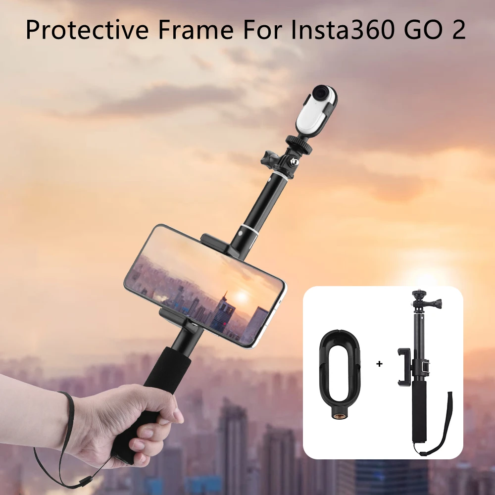 Пластиковая защитная рамка для Insta360 GO 2 Адаптер штатива конвертер 1/4 адаптер
