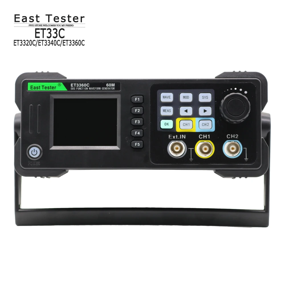 

Arbitrary Waveform Signal Generator East Tester ET33C 20Mhz 40Mhz 60Mhz Mini Dual Channel Signal Source Frequency Meter