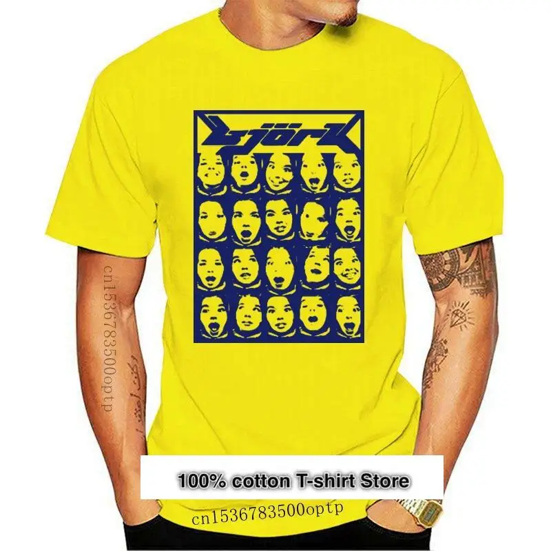 Camiseta de Bjork, todas las tallas, 2021, ropa de música Punk, 2 colores, de verano, con cuello redondo, Europa, Bj, rk