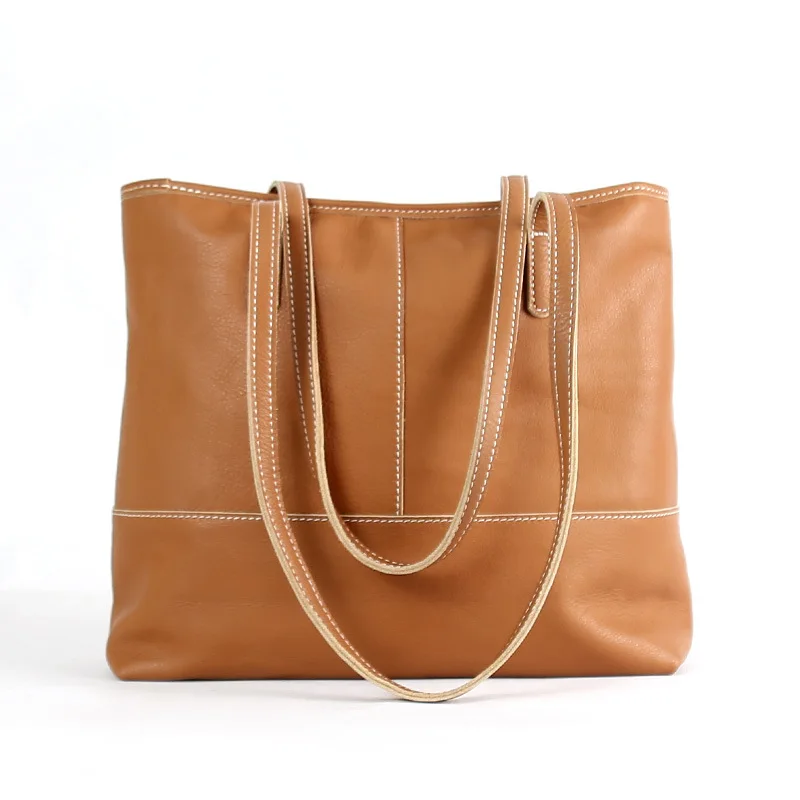 

Jonlily Women Genuine Leather Shoulder Bag Female Fashion Handbag Totes High Capacity Commuter Bag Casual Daybag Purse -KG919