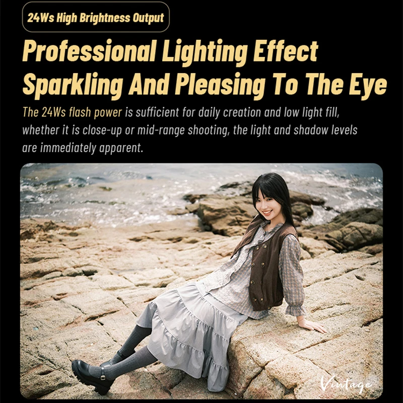 Viltrox Vintage Z1 Pro 레트로 TTL 스피드라이트 GN12 미니 온카메라 플래시 2.5D 컬러 터치스크린 플래시 (캐논, 니콘, , 후지필름용)
