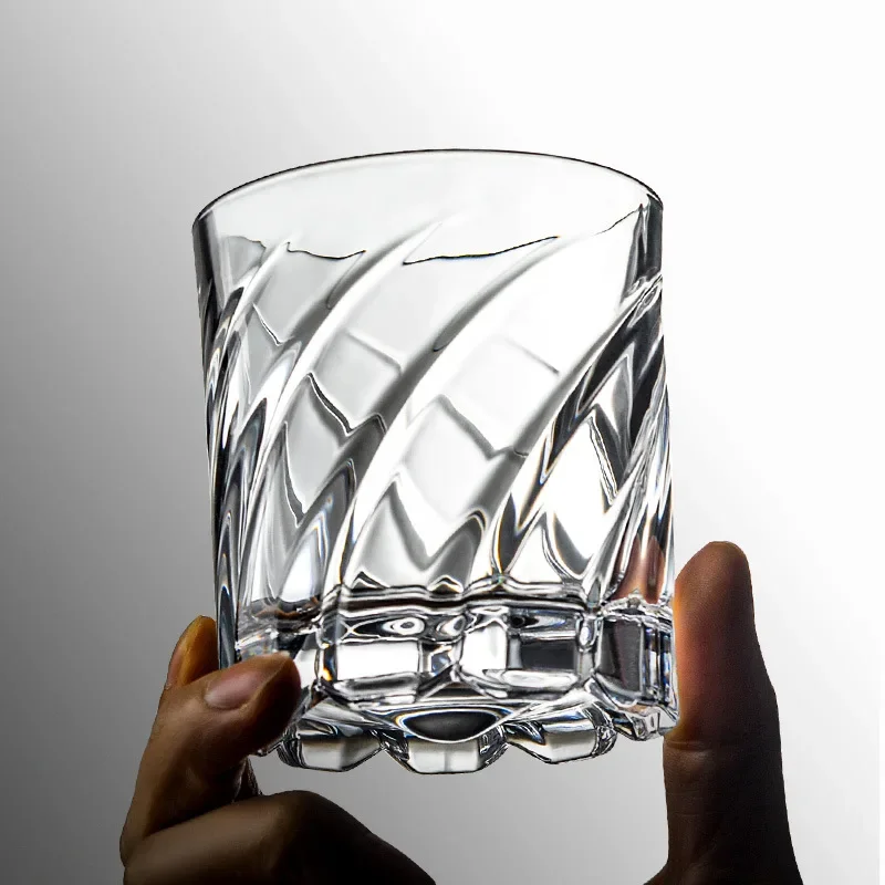 Cocktail Shaker Rotating Whiskey Glass Old Fashioned Glass for Drinking Bourbon,Scotch,Cocktails,Whisky, Shake Cup